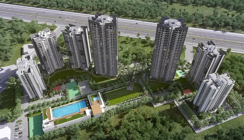 Artistic impression of Godrej Meridien, Sector 106, Gurgaon
