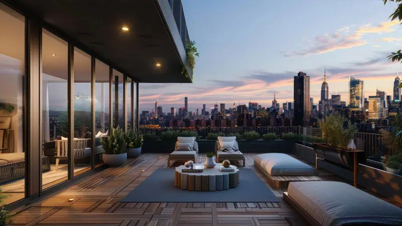 Artistic impression of a Godrej Sora residence balcony, Sector 53, Gurgaon